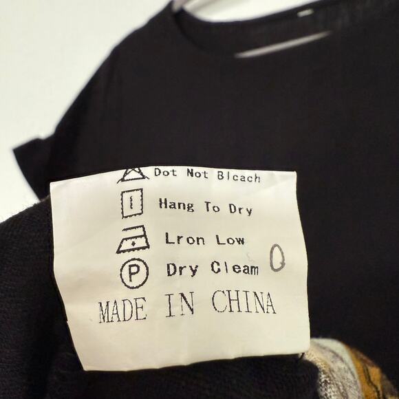 Women's Black Linen Blend Asymmetrical Hem Dress Size Large - Picture 9 of 12